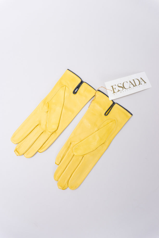 Leather Bow Gloves