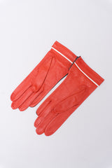 Escada Heart Stud Leather Gloves