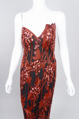 Bob Mackie Red Grapes Sequin Jessica Rabbit Gown