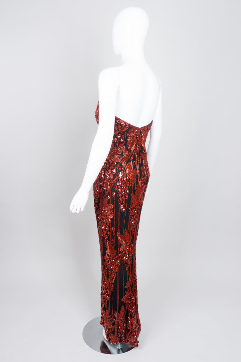 Bob Mackie Red Grapes Sequin Jessica Rabbit Gown