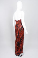 Bob Mackie Red Grapes Sequin Jessica Rabbit Gown