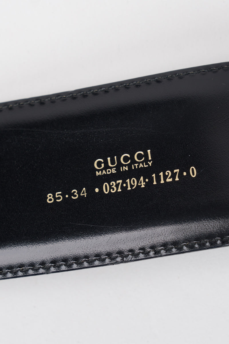Gucci Tom Ford 1996 Leather Gold Gilt Buckle Belt Harness
