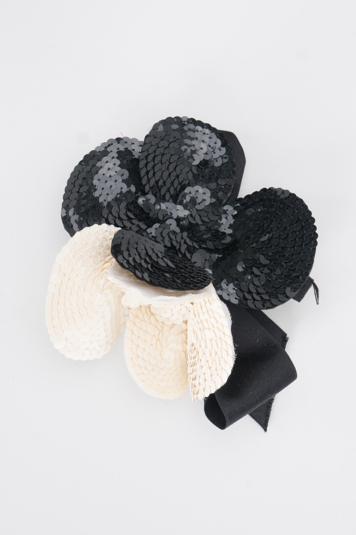 Givenchy Sequin Chanel Style Camellia Flower Haircomb