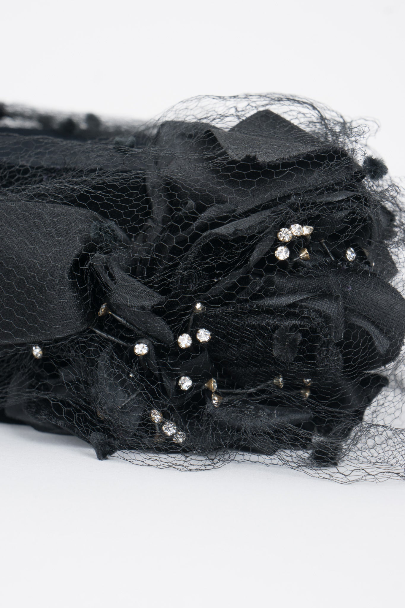 Givenchy Embellished Velvet Net Pillbox Hat