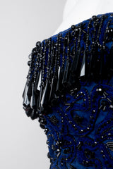 Givenchy Bead Fringe Corset Satin Ball Gown