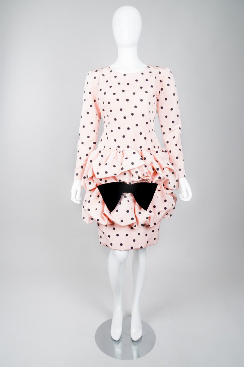 Givenchy 80s Polka Dot Pouf Dress