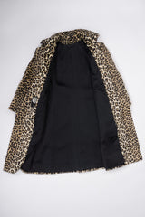 Glenbrook Long Faux Leopard Fur Coat