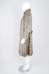 Glenbrook Long Faux Leopard Fur Coat