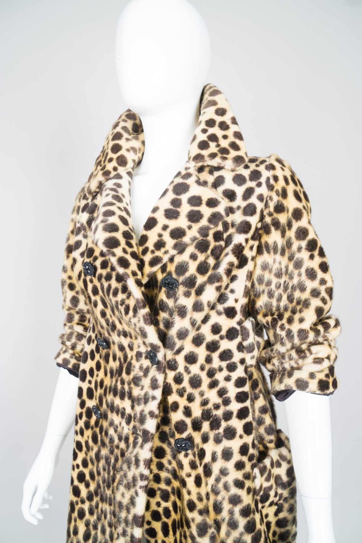 Russell Taylor Faux Leopard Fur Peacoat Jacket – Recess