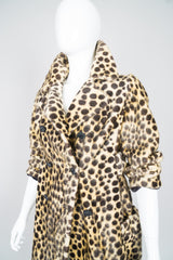 Russel Taylor Faux Leopard Fur Peacoat Jacket