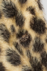 Russel Taylor Faux Leopard Fur Peacoat Jacket