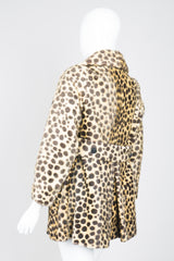 Russel Taylor Faux Leopard Fur Peacoat Jacket