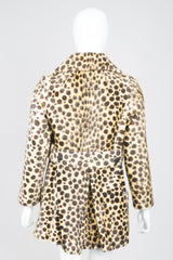 Russel Taylor Faux Leopard Fur Peacoat Jacket