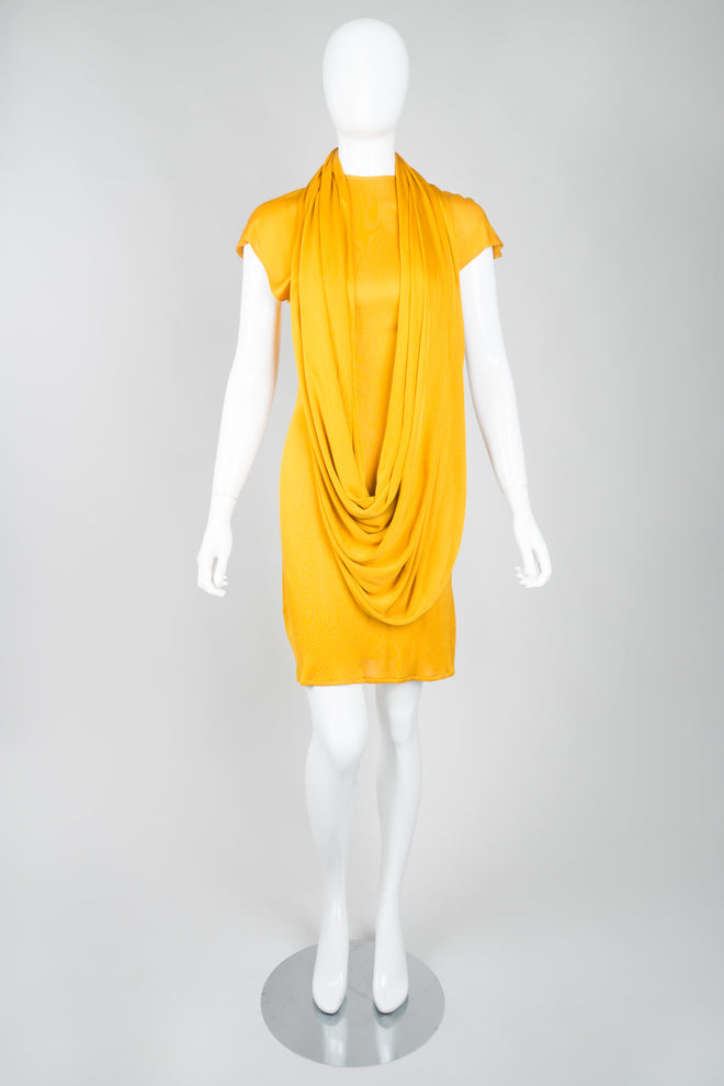 OMO Norma Kamali Monk Robe Sash Jersey Dress