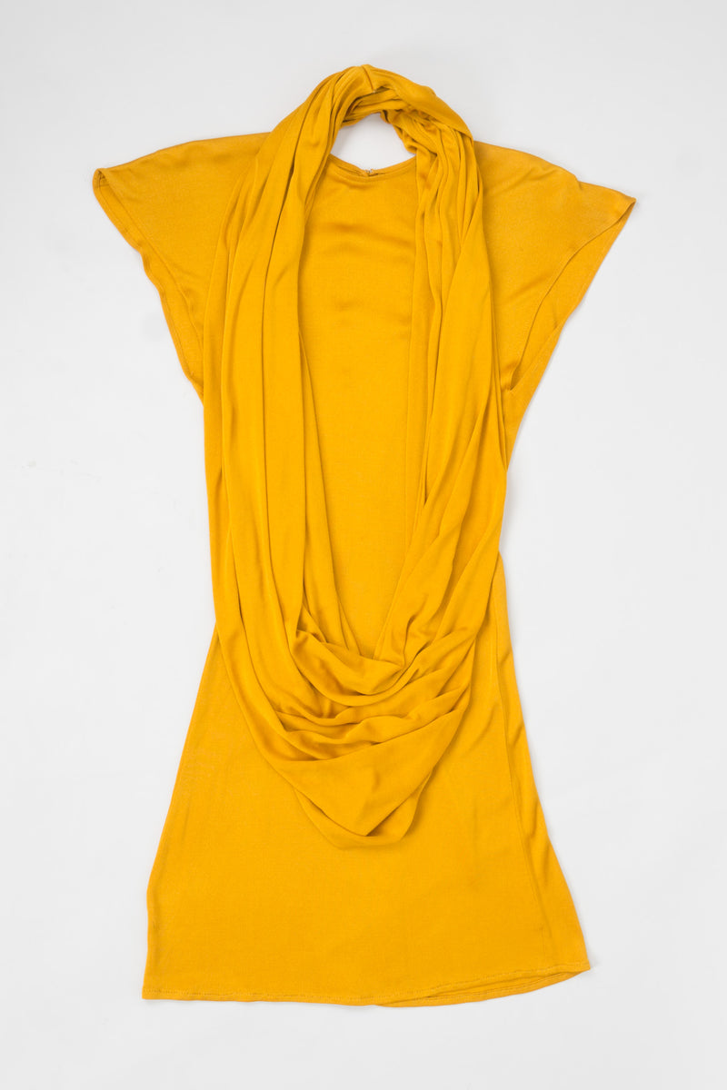 OMO Norma Kamali Monk Robe Sash Jersey Dress