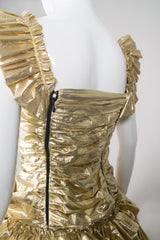 OMO Normal Kamali Metallic Gold Lamé Belle Princess Gown