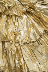 OMO Normal Kamali Metallic Gold Lamé Belle Princess Gown