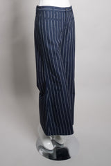 Comme Des Garçons Pinstripe Wide Leg Flare Jeans