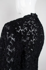 Comme des Garçons Floral Crochet Lace Mesh Jacket Cardigan