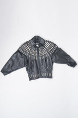 Begedor Dome Ball Stud Leather Jacket