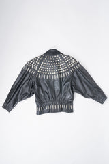 Begedor Dome Ball Stud Leather Jacket