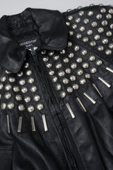 Begedor Dome Ball Stud Leather Jacket