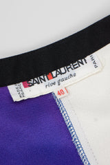 YSL Yves Saint Laurent Rainbow Stripe Carwash Slip Dress