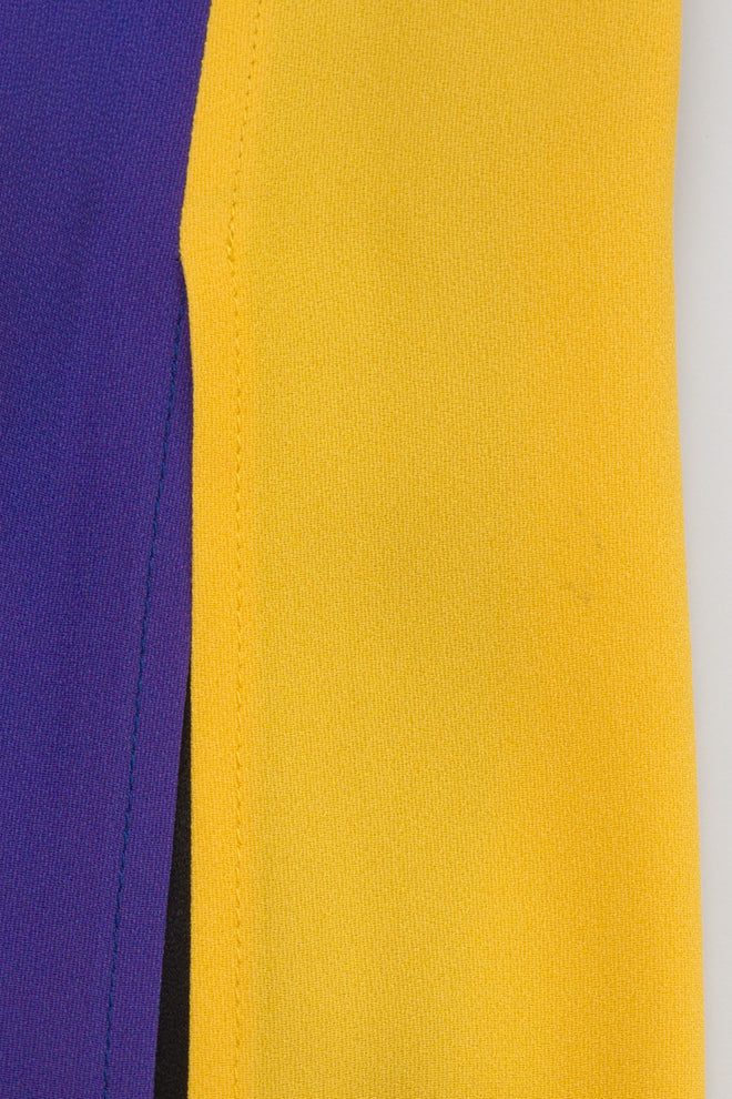 YSL Yves Saint Laurent Rainbow Stripe Carwash Slip Dress