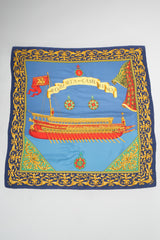 Roberta Di Camerino Italian Rowing Regatta Galley Ship Scarf