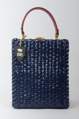 Lewis Woven Vinyl Plastic Basket Box Bag