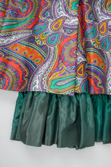 YSL Yves Saint Laurent Paisley Layered Skirt