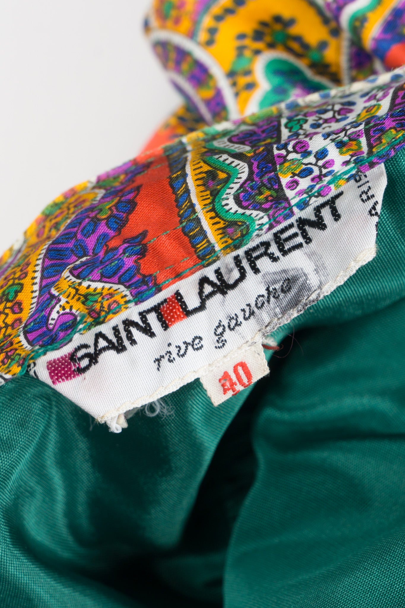 YSL Yves Saint Laurent Paisley Layered Skirt