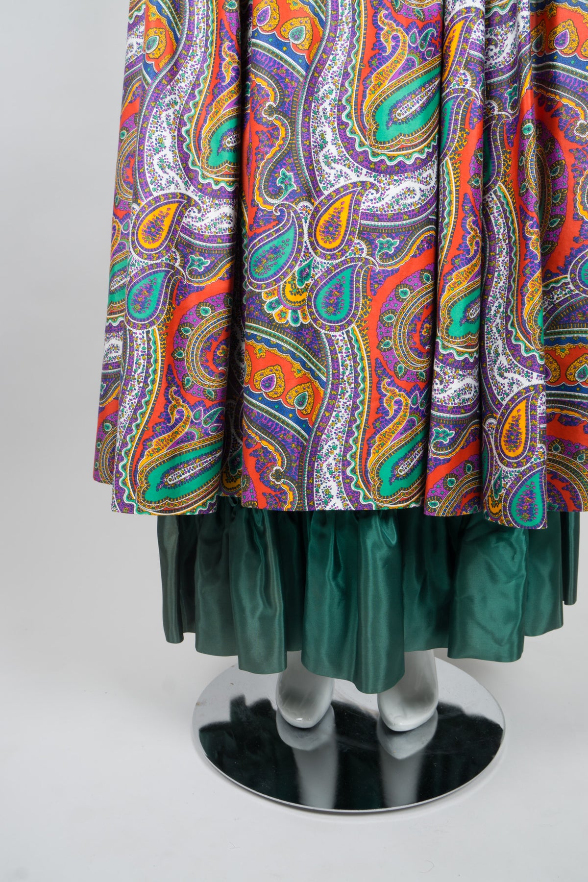YSL Yves Saint Laurent Paisley Layered Skirt – Recess