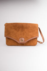 Lepanto 70s Rich Suede Shoulder Flap Bag