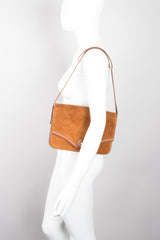 Lepanto 70s Rich Suede Shoulder Flap Bag