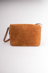 Lepanto 70s Rich Suede Shoulder Flap Bag