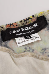 Junya Watanabe Comme Des Garcons Asymmetrical Floral Knit Sack Tee