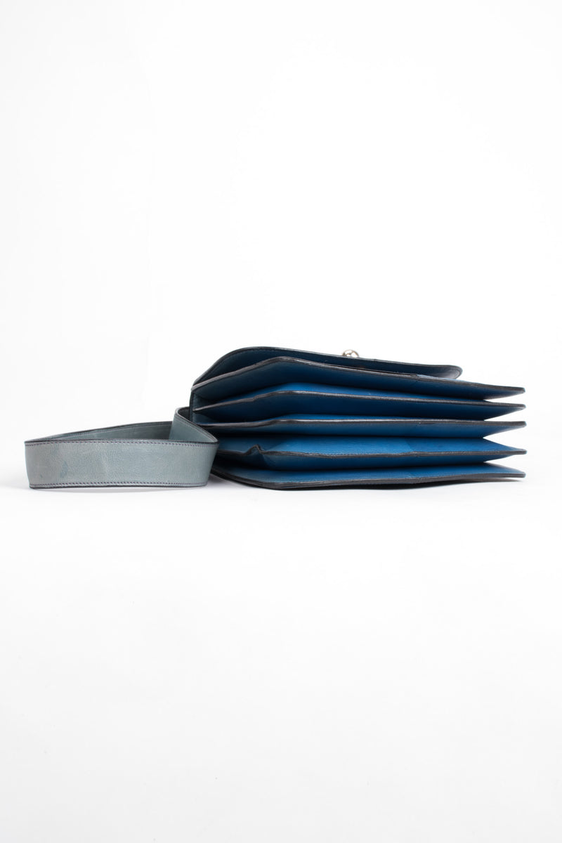 Gucci Vintage Peacock Blue Suede Shoulder Bag – Recess