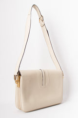 Gucci Topstitched Turnlock Bone Leather Shoulder Bag