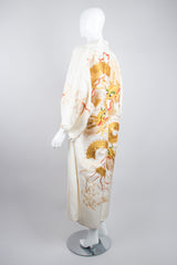 Golden Dragon Silk Kimono Robe