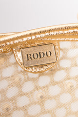 Rodo Vintage Beaded Paillette Mesh Handbag Purse