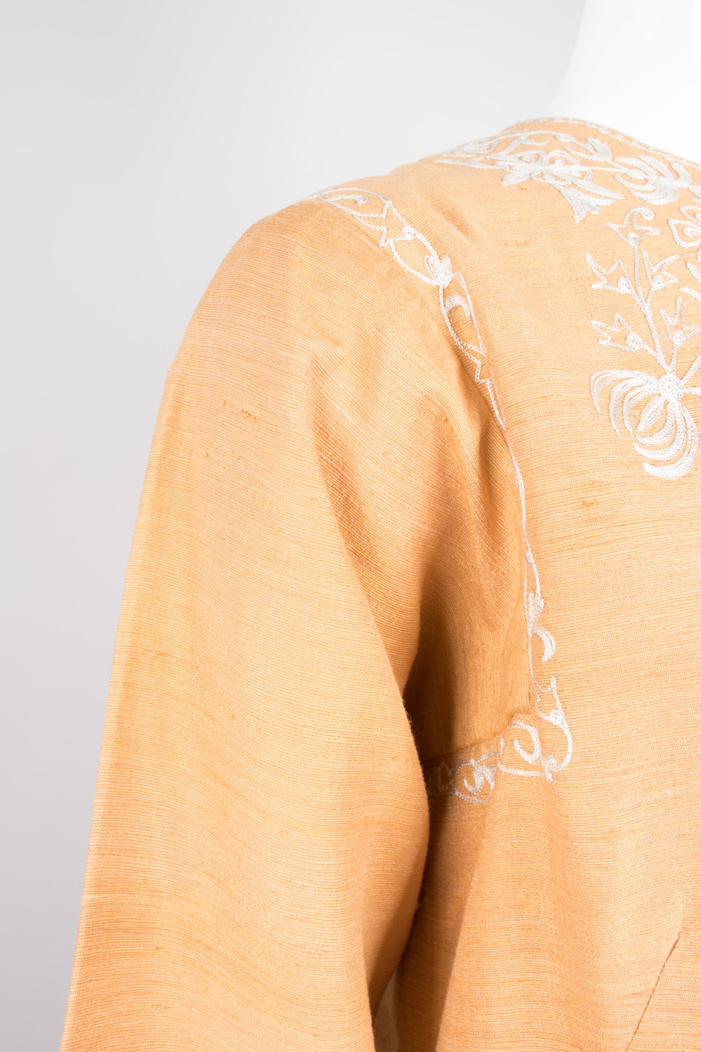 Dehliwala Vintage Lord & Taylor India Embroidered Silk Tunic Dress