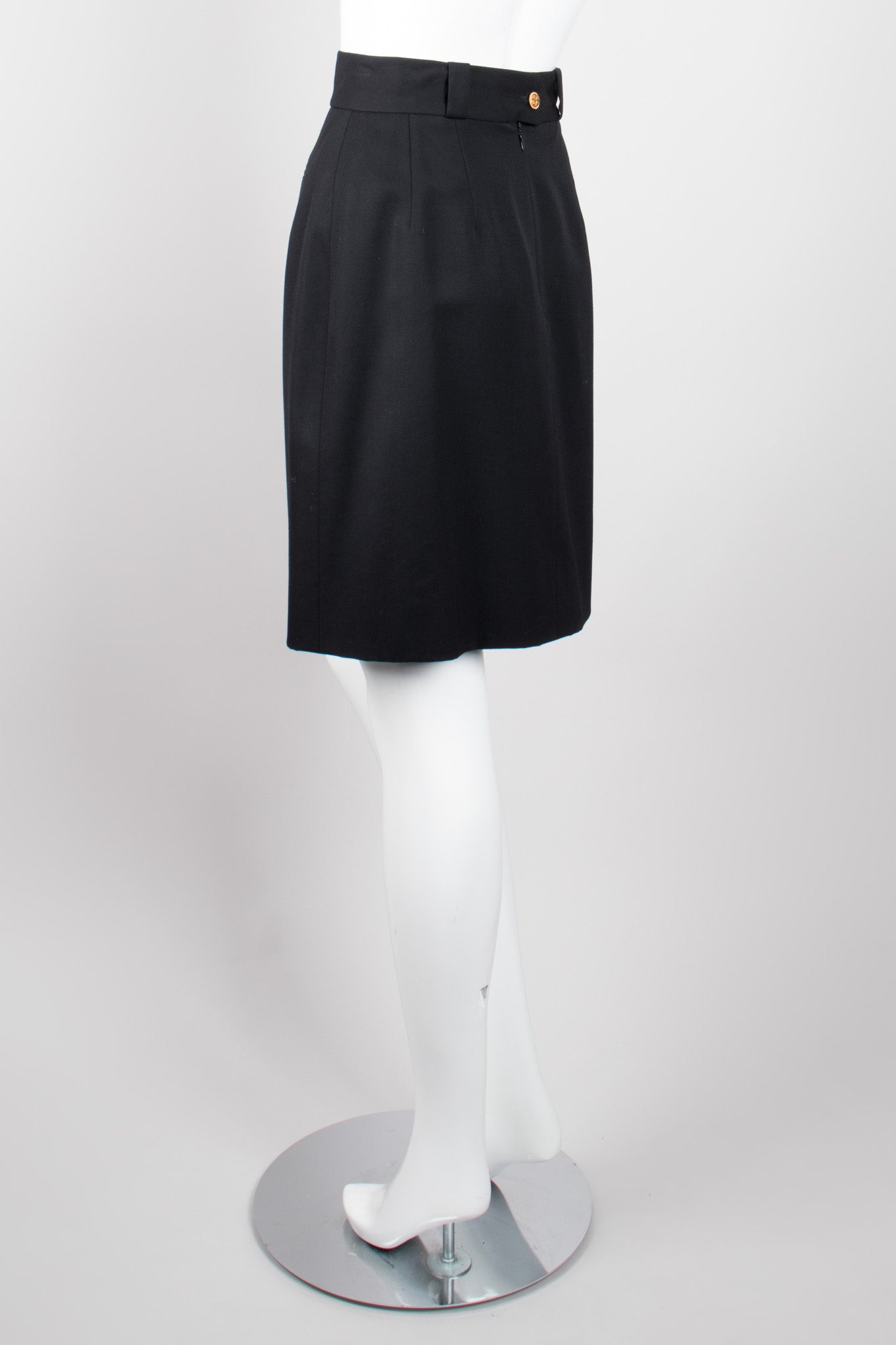 Chanel Welt Pocket High Waist Pencil Skirt