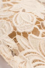 Vintage Crochet Lace Overlay Dress