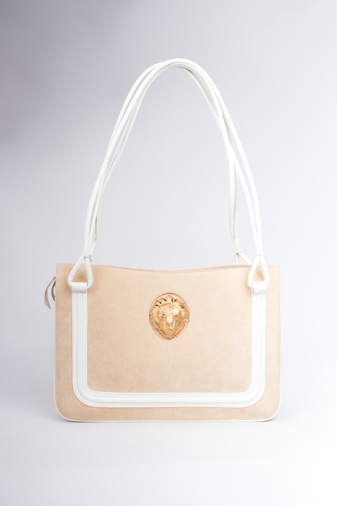 Martin Van Schaak Vintage Custom Suede Lion Bag
