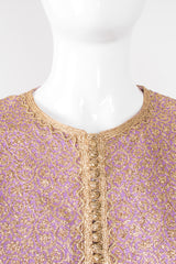 Au Chic Vintage Moroccan Golden Brocade Tunic