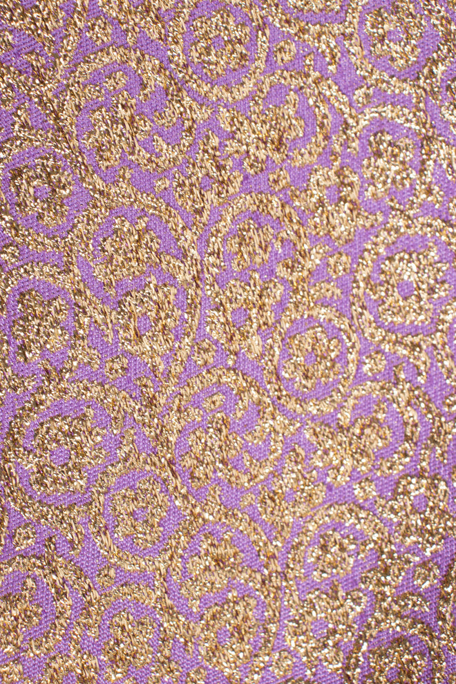 Au Chic Vintage Moroccan Golden Brocade Tunic