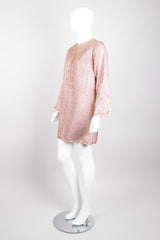 Au Chic Vintage Moroccan Golden Brocade Tunic