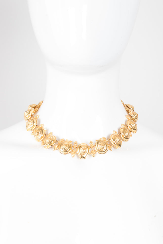 Fendi Artichoke Flower Collar Necklace