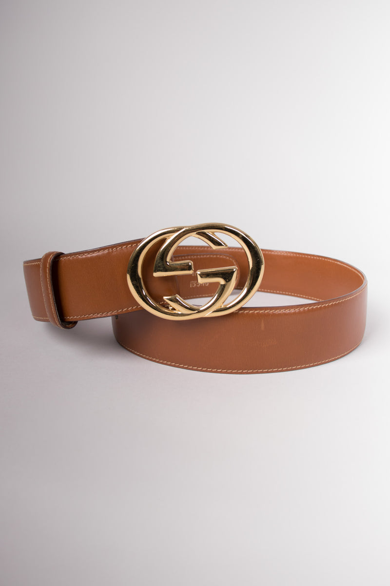 Gucci Signature Web Belt with Interlocking G Buckle 80